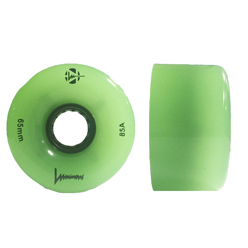 LUMINOUS - LONGBOARD FREESTYLE LED WHEELS - 65mm - 4-PACK